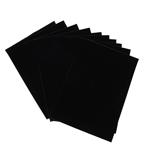 OKJHFD 10 Stück Selbstklebender Filzstoff, Schwarzes Schmuckkästchen, Fusselfutter, Klebriges, Beflocktes Stoffzubehör, DIY-Samtstoff Für Kunst Und Handwerk, Filzeinlage Für Schmuckkästchen, A4-Größe OKJHFD 10 Stück Selbstklebender Filzstoff, Schwarzes Schmuckkästchen, Fusselfutter, Klebriges, Beflocktes Stoffzubehör, DIY-Samtstoff Für Kunst Und Handwerk, Filzeinlage Für Schmuckkästchen, A4-Größe von OKJHFD
