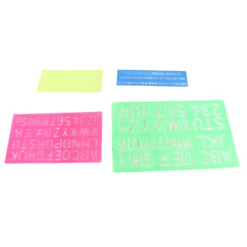 OKJHFD 4 Pieces Letter Number Stencils Plastic Material Capital Lowercase Lettering Template for Learning Painting Scrapbooking OKJHFD 4 Pieces Letter Number Stencils Plastic Material Capital Lowercase Lettering Template for Learning Painting Scrapbooking von OKJHFD