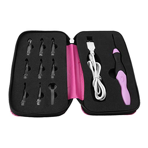 OKJHFD Leuchtende Häkelnadeln, 9-in-1 Wiederaufladbares LED-beleuchtetes Häkelnadel-Set Mit Reißverschlussetui, Leuchtendes Stricknadel-Set, Web-Nähwerkzeug-Zubehör OKJHFD Leuchtende Häkelnadeln, 9-in-1 Wiederaufladbares LED-beleuchtetes Häkelnadel-Set Mit Reißverschlussetui, Leuchtendes Stricknadel-Set, Web-Nähwerkzeug-Zubehör von OKJHFD