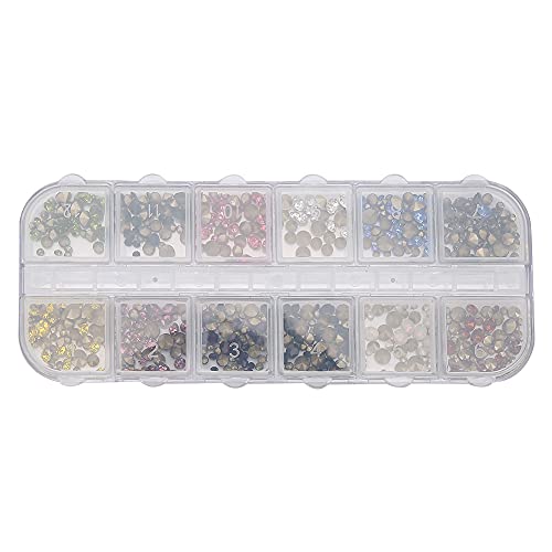 Okjhfd 12 Gitter Nagelkunst Strasssteine DIY NAGE -Dekoration Glitzer Strasssteine Maniküre Werkzeug Strasssteine Nagelkunstdekoration Glitter, Okjhfd 12 Gitter Nagelkunst Strasssteine DIY NAGE -Dekoration Glitzer Strasssteine Maniküre Werkzeug Strasssteine Nagelkunstdekoration Glitter, von OKJHFD