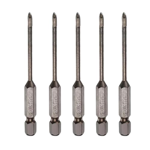 5 Stück Titanbeschichtete Steinbohrer, Beton, Keramik, Fliesen, Dreiecksspitze, Bohrer mit 6,35 mm Sechskantschaft für Spiegel, Fliesen, Ziegel und Betonblock (3 mm Durchmesser) von OKODOKO