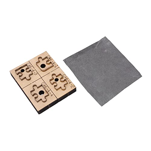 Lederstanze mit Puzzle-Design, Kohlenstoffstahl, dicke Basis, leicht zu schneidende Lederstreifen, Scrapbooking, Schmuckherstellung, Heimdekoration von OKOVO