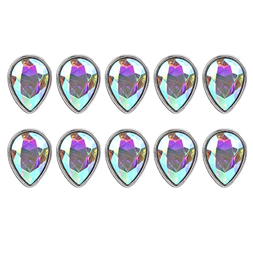Leuchtend geschnittene stilvolle steine ​​10pcs Klauen - - für DIY -handgefertigte Dekoration (AB Farbe) von OKOVO
