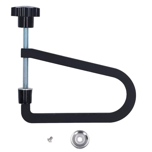 OKOVO Akustikgitarren-Brückenklemme aus Stahl, tiefe Kehle, U-Klemme, zuverlässiger Halt, Gitarrenbauer, Enthusiasten, Stahlguss (R258 Grau) (R260 Schwarz) von OKOVO
