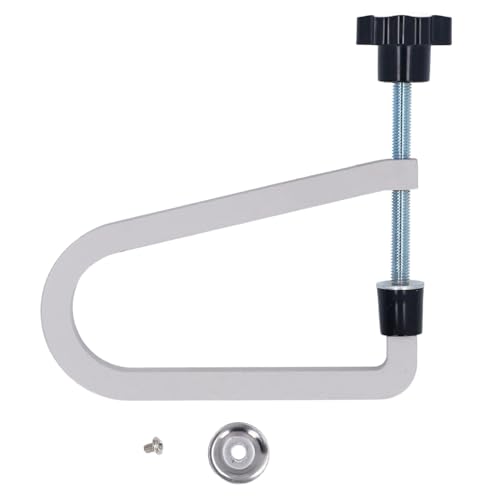 OKOVO Akustikgitarren-Brückenklemme aus Stahl, tiefe Kehle, U-Klemme, zuverlässiger Halt, Gitarrenbauer, Enthusiasten, Stahlguss (R258 Grau) von OKOVO