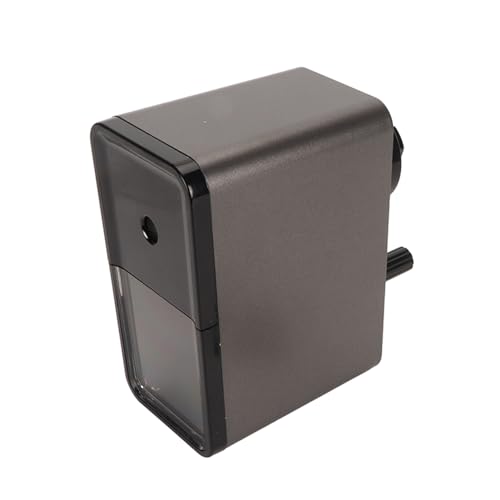 OKOVO Skizzstiftspitzer Einstellbare Dicke Effiziente Sicherheits -Handkurbel Bleistiftspitzer skizzieren Stifte Holzkohlestift schwarz (Schwarz) von OKOVO