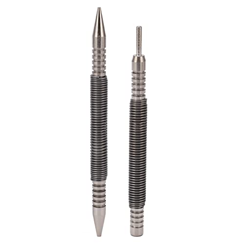 Scharnierstift Punch Set Kohlenstoffstahl tragbarer Doppelkopfnagel Setter Stift Set für Holzmetallglas Scharnierstift Punch Set Kohlenstoffstahl tragbarer Doppelkopfnagel Setter Stift Set für Holzmetallglas von OKOVO