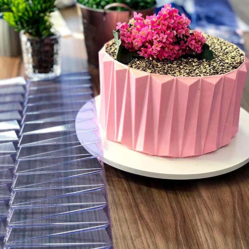 OKUGAIYA Torten Schablonen, Kuchen Dekoration Schablonen, DIY Transparente Kunststoff Kuchenform Schokolade Küche Backform Kuchen Deko Hausgemachte Werkzeuge von OKUGAIYA