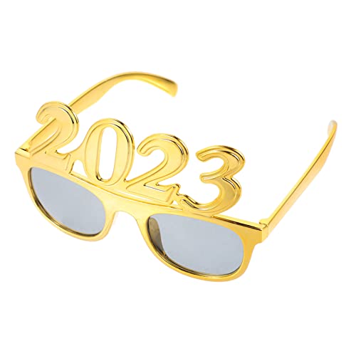 OKUMEYR 1 Paar Jahr Partybrille Lustige Fotorequisiten für Silvesterfeiern Glitzernde Kostümaccessoires Bequeme und Einzigartige Gestaltung für Unvergessliche von OKUMEYR