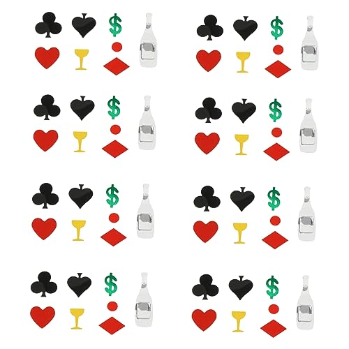 OKUMEYR Entzückendes Poker-thema Plastik-konfetti Dekoratives Partyzubehör Für Die Dekoration von OKUMEYR