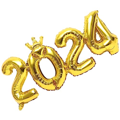 OKUMEYR Neujahrsornamente 1 Set 2024 Zahlenballon Dekorative Aluminiumfolienballons Für Party-layout-requisiten OKUMEYR Neujahrsornamente 1 Set 2024 Zahlenballon Dekorative Aluminiumfolienballons Für Party-layout-requisiten von OKUMEYR