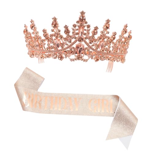 OKUMEYR 1 Satz Kristallkronenband Geburtstag für Frauen Geburtstagsdekoration Party Alles zum Geburtstag Kronen Geburtstagsschärpe und Tiara für Frauen Stoff OKUMEYR 1 Satz Kristallkronenband Geburtstag für Frauen Geburtstagsdekoration Party Alles zum Geburtstag Kronen Geburtstagsschärpe und Tiara für Frauen Stoff von OKUMEYR