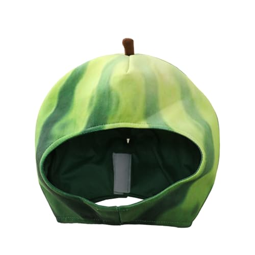 OKUMEYR Wassermelonenhüte Partyhut Lustiger Obsthut Für Cosplay Karneval Pc Baumwolle Plüsch Material Kopfbedeckung von OKUMEYR