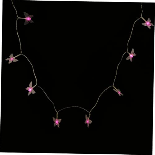 OKUMEYR 1 Stück Schnur Schmetterlings-Lichterketten Batteriebetriebene Lichterkette LED Türdekoration Girlandenlicht raumdeko partybeleuchtung hochzeitsdeko Raumlicht Lampe Aggreko Rosa von OKUMEYR