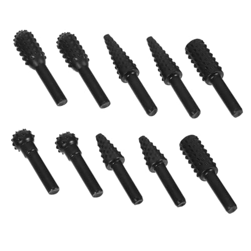 OKUMEYR 10 Stück Holzbearbeitungsdatei Holzschnitzbohrer Rotationswerkzeugzubehör Mühle Zubehör Holzarbeitwerkzeuge Holzbearbeitungswerkzeug Bohrwerkzeuge Gesenkschleifer-bits Black Stahl OKUMEYR 10 Stück Holzbearbeitungsdatei Holzschnitzbohrer Rotationswerkzeugzubehör Mühle Zubehör Holzarbeitwerkzeuge Holzbearbeitungswerkzeug Bohrwerkzeuge Gesenkschleifer-bits Black Stahl von OKUMEYR