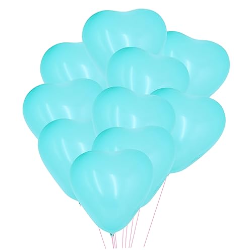 OKUMEYR 100St romantische Luftballons in Herzform weiße Herzballons dekorative Luftballons partyhüte kindergeburtstag partytüten kindergeburtstag weiße Luftballons Partyzubehör Macaron von OKUMEYR