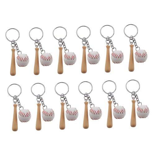 OKUMEYR 12 Stück Exquisiter Baseball Schlüsselanhänger Teiliges aus Hochwertigem Holz und PU Sportliche Dekorative Anhänger für Taschen Autoschlüssel und Partyzubehör Langlebig und OKUMEYR 12 Stück Exquisiter Baseball Schlüsselanhänger Teiliges aus Hochwertigem Holz und PU Sportliche Dekorative Anhänger für Taschen Autoschlüssel und Partyzubehör Langlebig und von OKUMEYR