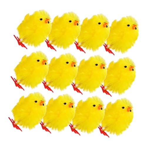 OKUMEYR 12pcs Osterkükendekorationen Mini Hühnerspielzeug Farm Tier Figuren Osterfeier Liefert Tisch Mittelstücke Für Ostereifüllungen OKUMEYR 12pcs Osterkükendekorationen Mini Hühnerspielzeug Farm Tier Figuren Osterfeier Liefert Tisch Mittelstücke Für Ostereifüllungen von OKUMEYR