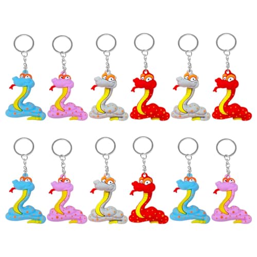 OKUMEYR Schlüsselanhänger Mit Schlangen- Fürs Auto Neujahr Schlangen- Dschungel- Partygeschenk Taschenanhänger Schlüsselanhänger Für Einkaufstasche OKUMEYR Schlüsselanhänger Mit Schlangen- Fürs Auto Neujahr Schlangen- Dschungel- Partygeschenk Taschenanhänger Schlüsselanhänger Für Einkaufstasche von OKUMEYR