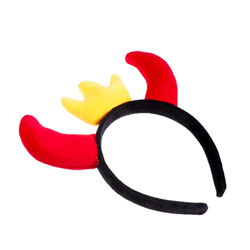 OKUMEYR Dämonenhorn-Stirnband Ochsenhorn-Haarreif Party- Haarband im Einhorn-Stil für Erwachsene Jungen und Mädchen Rot OKUMEYR Dämonenhorn-Stirnband Ochsenhorn-Haarreif Party- Haarband im Einhorn-Stil für Erwachsene Jungen und Mädchen Rot von OKUMEYR