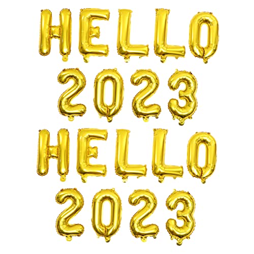 OKUMEYR Zahlen Luftballon Riesenluftballons 2 Sätze Dekorative Neujahrs Luftballons 2023 Partyzubehör Für Feiern Bunte Luftballons Für Geburtstags Und Neujahrsdekoration Perfekt Für Festliche Anlässe von OKUMEYR