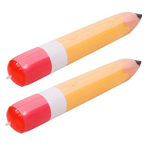 OKUMEYR 2 Stück Aufblasbare PVC Bleistift Dekoration Große Klassenzimmer Wanddeko Leicht Hängbar Robustes Material Lustige Schulanfang Party Props OKUMEYR 2 Stück Aufblasbare PVC Bleistift Dekoration Große Klassenzimmer Wanddeko Leicht Hängbar Robustes Material Lustige Schulanfang Party Props von OKUMEYR