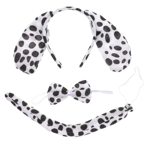 OKUMEYR 2 Stück Fluffiges Hundekostüm Teilig mit Plüsch Hundestirnband Verstellbarem Fliegender Hundeschwanz und Schleife Bequemes Cosplay Zubehör für Halloween Kostümparty Mittelgroße OKUMEYR 2 Stück Fluffiges Hundekostüm Teilig mit Plüsch Hundestirnband Verstellbarem Fliegender Hundeschwanz und Schleife Bequemes Cosplay Zubehör für Halloween Kostümparty Mittelgroße von OKUMEYR