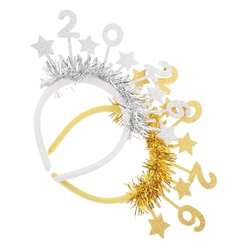 OKUMEYR 2 Stück Glitzerndes Neujahrs Stirnband mit Pailletten Sternen Festliches Haarband in Silber und Gold für Silvesterparty Vielseitiger Kopfschmuck für Neujahrsfeiern und OKUMEYR 2 Stück Glitzerndes Neujahrs Stirnband mit Pailletten Sternen Festliches Haarband in Silber und Gold für Silvesterparty Vielseitiger Kopfschmuck für Neujahrsfeiern und von OKUMEYR