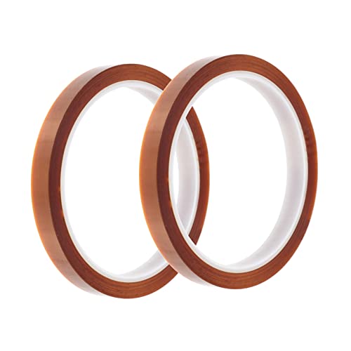 OKUMEYR 2 Stück Hitzebeständiges Klebeband Isolierband für Wärmeübertragung Sublimation Hochtemperaturbeständig Acid und Alkaliresistent Sicherheitsband für Zuhause von OKUMEYR