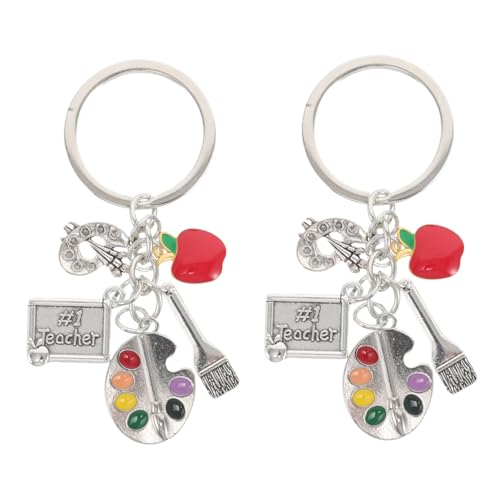 OKUMEYR 2 Stück Künstlerischer Schlüsselanhänger aus Langlebiger mit Pinsel und Farbpaletten Design Vielseitiger Taschenanhänger für Kunstliebhaber Geburtstagsgeschenk für Kunststudenten OKUMEYR 2 Stück Künstlerischer Schlüsselanhänger aus Langlebiger mit Pinsel und Farbpaletten Design Vielseitiger Taschenanhänger für Kunstliebhaber Geburtstagsgeschenk für Kunststudenten von OKUMEYR