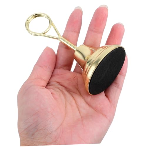 OKUMEYR 2 Stück Multifunktional Visitenkarteninhaber Kartenanzeigehalter Desktop-Fotohalter Tragbarer Visitenkarteninhaber Inhaber einer Bürokarte Kartenhalter-Clip Kohlenstoffstahl Golden von OKUMEYR