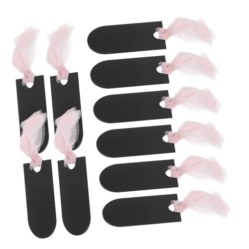 OKUMEYR 20 Stück Sitzetiketten aus Acryl Acrylhochschilder Acryl -Place -Karten Reservierte Schilder für die Hochzeit Reservierte Tischschilder für die Hochzeit Acrylname -Tag Schwarz von OKUMEYR