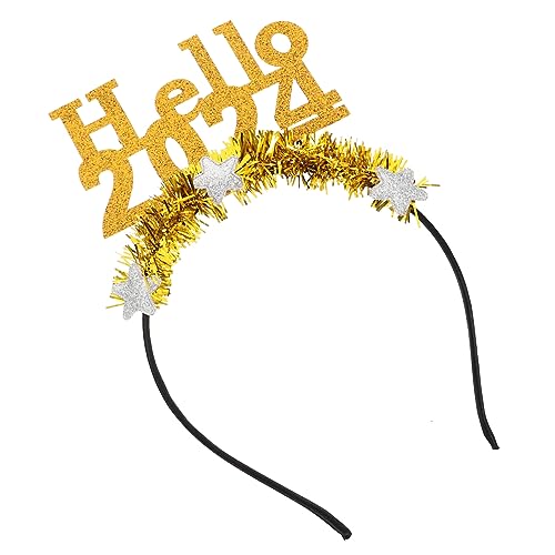 OKUMEYR 2024 Haarreifen für die Neujahrsparty haar spangen haarclips Frühling frohes neues jahr kopfband Partyzubehör geschenk Requisiten für die Neujahrsparty Haarschmuck Berühmtheit Hut von OKUMEYR