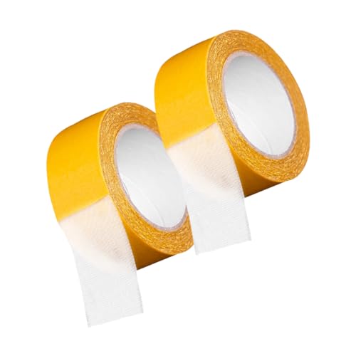 OKUMEYR 2Rollen Doppelseitiges Hochleistungs Klebeband Abnehmbares Montageband für Teppiche Wände Dekoration Starkes Rückstandfreies Klebeband für Heimprojekte von OKUMEYR