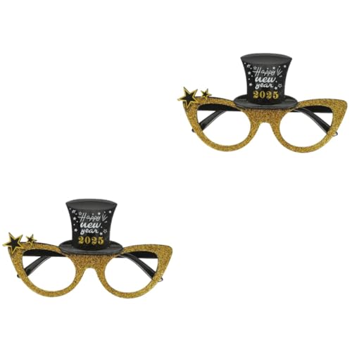 OKUMEYR 2St 2025 Brille Partyzubehör für das Neue Jahr 2025 Frohes neues Jahr Brille 2025 Neue Jahr Brille Foto Requisiten für Partys Neujahrsvorräte Performance-Requisiten STK Golden OKUMEYR 2St 2025 Brille Partyzubehör für das Neue Jahr 2025 Frohes neues Jahr Brille 2025 Neue Jahr Brille Foto Requisiten für Partys Neujahrsvorräte Performance-Requisiten STK Golden von OKUMEYR