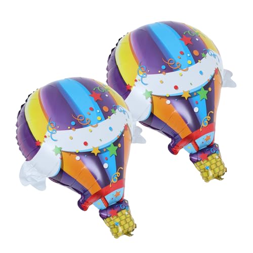 OKUMEYR 2pcs Hot Air Ballon Aufblasbare Heißluftballon Ornament World Travel Party Dekoration Für Geburtstagsfeier Ballon Dekorationen von OKUMEYR