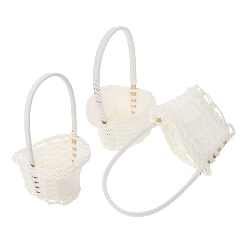 OKUMEYR 3er-pack Blumenkörbe Im Vintage-stil Aufbewahrungskörbe Dekorativer Blumenhalter Hängender Blumenbehälter Heimdekoration Landhausstil von OKUMEYR
