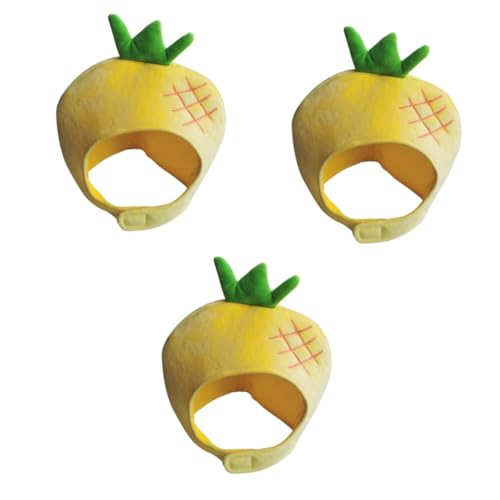 OKUMEYR 3 Stk Kopfbedeckung Neuheit Partyhut Zitrone Laterne Ananas Express umgedrehte Ananas camoing cutermesserser foto Kopfschmuck in Fruchtform plüschiger obsthut PP Baumwolle Yellow OKUMEYR 3 Stk Kopfbedeckung Neuheit Partyhut Zitrone Laterne Ananas Express umgedrehte Ananas camoing cutermesserser foto Kopfschmuck in Fruchtform plüschiger obsthut PP Baumwolle Yellow von OKUMEYR