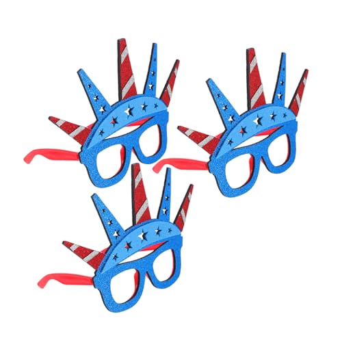 OKUMEYR 3-tlg Brille Unabhängigkeitstag Accessoires Usa Sonnenbrillen 4 Foto-requisiten Automaten OKUMEYR 3-tlg Brille Unabhängigkeitstag Accessoires Usa Sonnenbrillen 4 Foto-requisiten Automaten von OKUMEYR