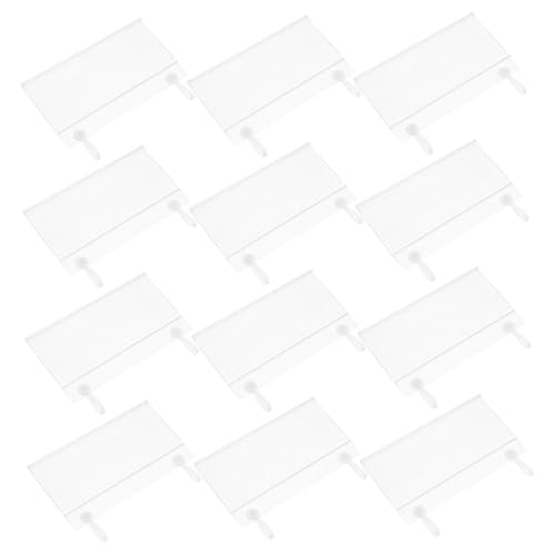 OKUMEYR Preisschild Etikettenhalter Transparent Bewegliche Regaletikettenhalter Für Drahtregal Einlage Preis Korb Büro Lebensmittel Geschäft Schutz von OKUMEYR