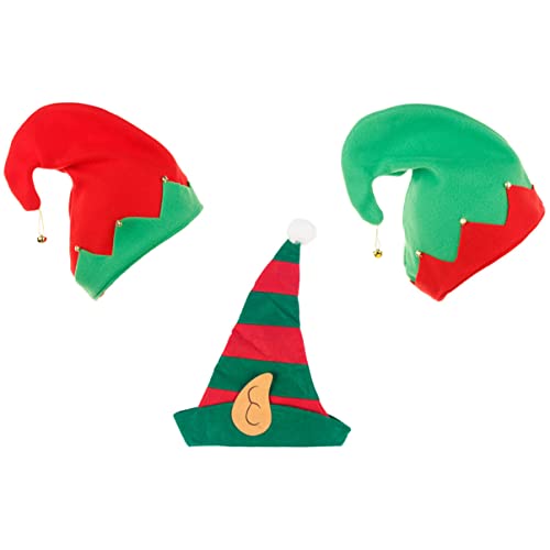 OKUMEYR 3er-pack Gestreifte Weihnachtsmütze Festliche Clown-kostümkappe Für Party-festival-dekorationen OKUMEYR 3er-pack Gestreifte Weihnachtsmütze Festliche Clown-kostümkappe Für Party-festival-dekorationen von OKUMEYR