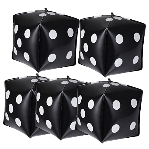 OKUMEYR 5 Stück Würfel Ballon Luftballons Würfel aufblasbarer Würfelballon Partydekorationen riesige Würfel Party -Ballondekoration Gaming-Ballons Aluminiumfolie Schwarz OKUMEYR 5 Stück Würfel Ballon Luftballons Würfel aufblasbarer Würfelballon Partydekorationen riesige Würfel Party -Ballondekoration Gaming-Ballons Aluminiumfolie Schwarz von OKUMEYR
