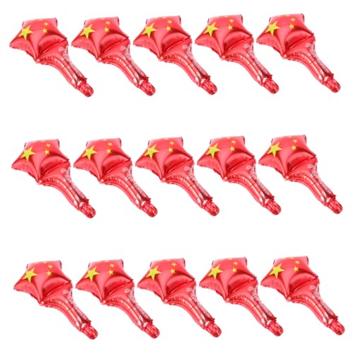 OKUMEYR 50 Stück Wiederverwendbare Aluminiumfolienpartyballons Umweltfreundliche Handballons Mit Sternmotiv Langlebiges Partyzubehör Für Festivals Und Outdoor-aktivitäten von OKUMEYR