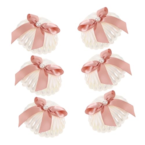 OKUMEYR 6 Stücke Shell Candy Boxen Party Favor Inhaber Robust Hochzeit Candy Container Elegante Süßigkeiten Lagerung von OKUMEYR