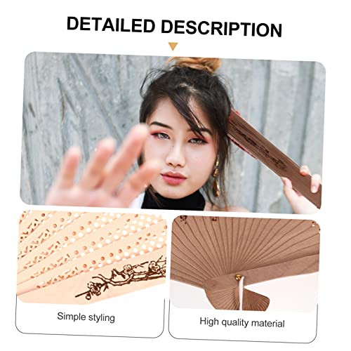 OKUMEYR 6 Stück Teiliges Chinesischer Duft Holzfächer Handgehaltene Hohle Faltfächer Dekoration für Hochzeit Tanzaufführung Tragbarer Robuster Sommer Kühltaschenfächer OKUMEYR 6 Stück Teiliges Chinesischer Duft Holzfächer Handgehaltene Hohle Faltfächer Dekoration für Hochzeit Tanzaufführung Tragbarer Robuster Sommer Kühltaschenfächer von OKUMEYR