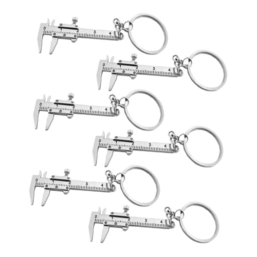 OKUMEYR 6 Stück Teiliges Tragbares Messschieber Schlüsselanhänger Zinklegierung Miniatur Messwerkzeug für Präzise Messungen Kompaktes Design und Sicheres Schlüsselbund Zubehör OKUMEYR 6 Stück Teiliges Tragbares Messschieber Schlüsselanhänger Zinklegierung Miniatur Messwerkzeug für Präzise Messungen Kompaktes Design und Sicheres Schlüsselbund Zubehör von OKUMEYR