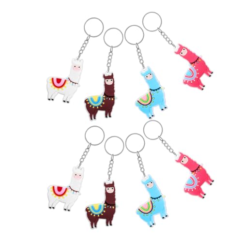 OKUMEYR 8 Stück Teiliges Alpaka Schlüsselanhänger aus PVC Niedliche Cartoon Tier Anhänger Bunte Rucksack Deko für Praktische Taschenanhänger als Mitbringsel Kindergeburtstag und OKUMEYR 8 Stück Teiliges Alpaka Schlüsselanhänger aus PVC Niedliche Cartoon Tier Anhänger Bunte Rucksack Deko für Praktische Taschenanhänger als Mitbringsel Kindergeburtstag und von OKUMEYR