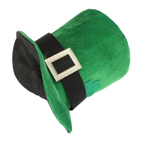 OKUMEYR Grüner Hut für Patrick's Day Unisex Zylinderhut mit Shamrock für Partys und Festlichkeiten als für Freunde und Familie von OKUMEYR