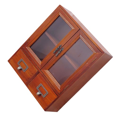 OKUMEYR Holzvitrine Desktop Holz Displayständer Kommode Lagerschrank Schubladen OKUMEYR Holzvitrine Desktop Holz Displayständer Kommode Lagerschrank Schubladen von OKUMEYR