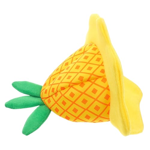 OKUMEYR Lustiger Ananas Kostümhut für Erwachsene Einzigartiges Party Accessoire aus Elastischem Material Vielseitig für Geburtstagsfeiern und Themenpartys Auffällige Fruchtkopfbedeckung von OKUMEYR